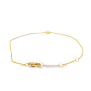 Bezel Set Diamond Chain Bracelet