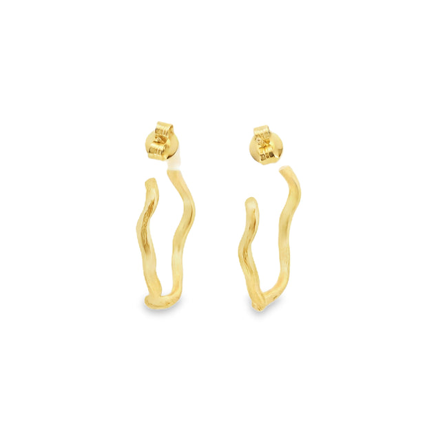 Jorge Revilla Yellow Gold Double Twist Hoops
