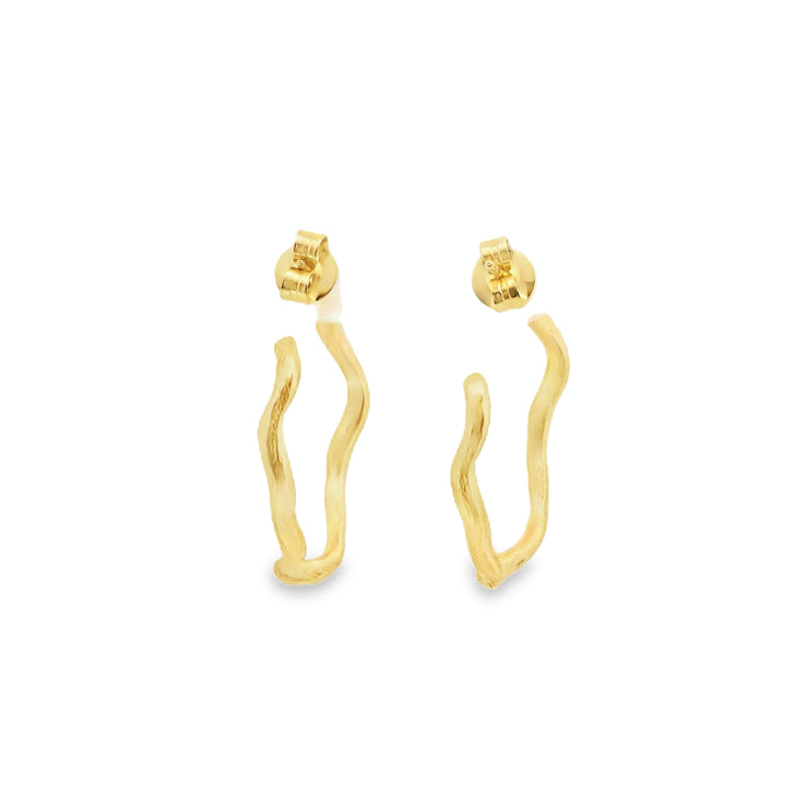 Jorge Revilla Vermeil Wavy Hoops
