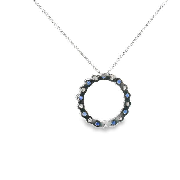 Sapphire and Diamond Pendant
