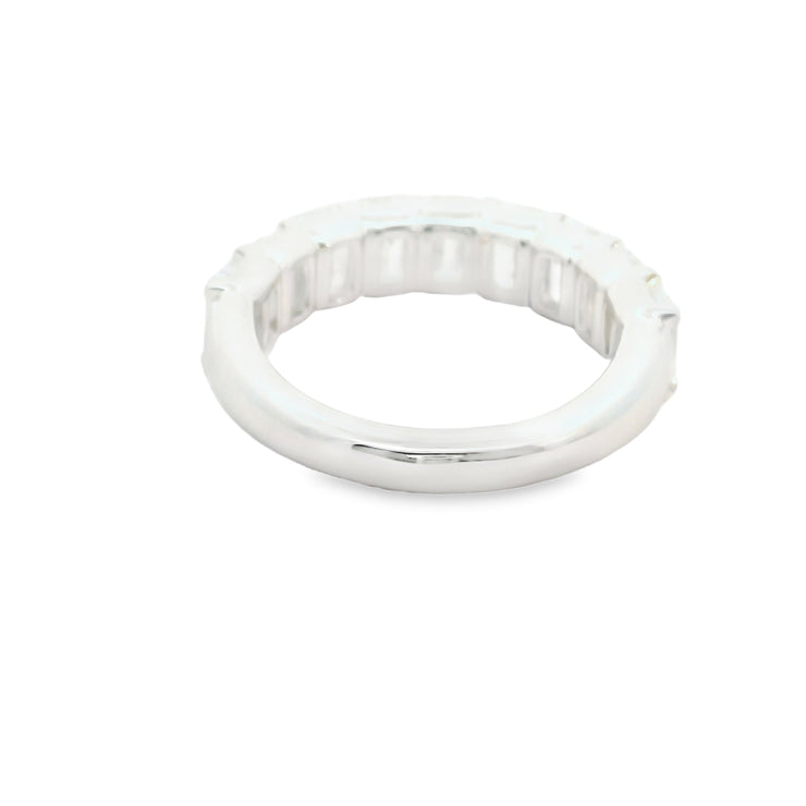 Lab Grown Emerald Cut Diamond Band