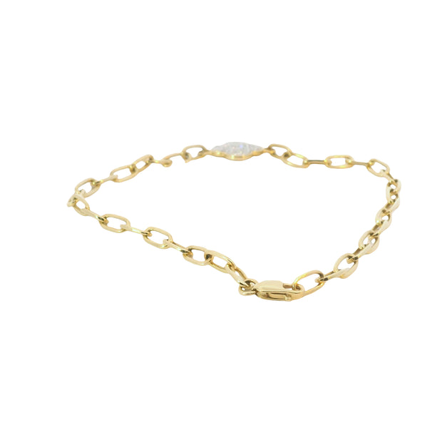 Diamond Pave Clover Bracelet