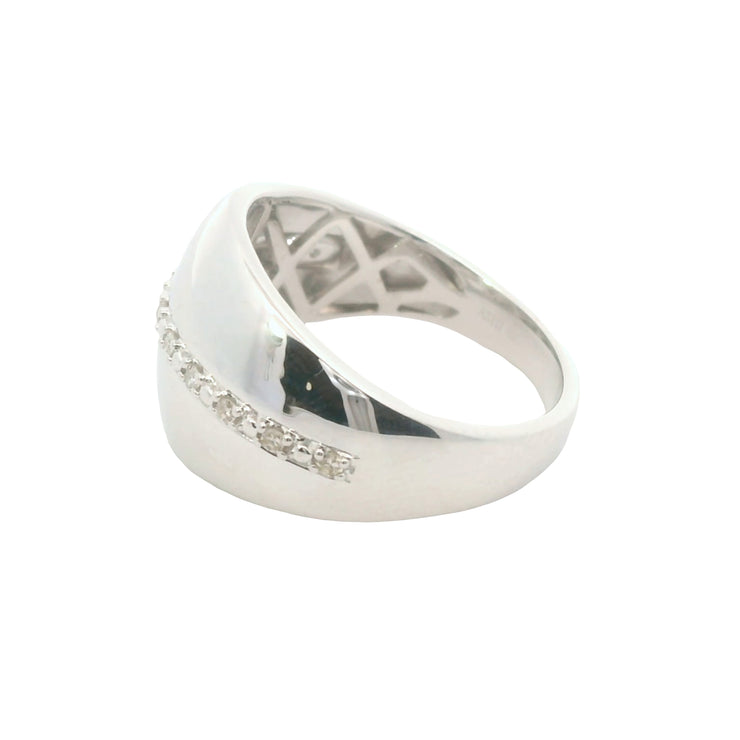 Dome Ring with Diamond Accent