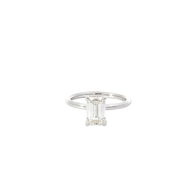 Lab Grown Emerald Engagement Ring
