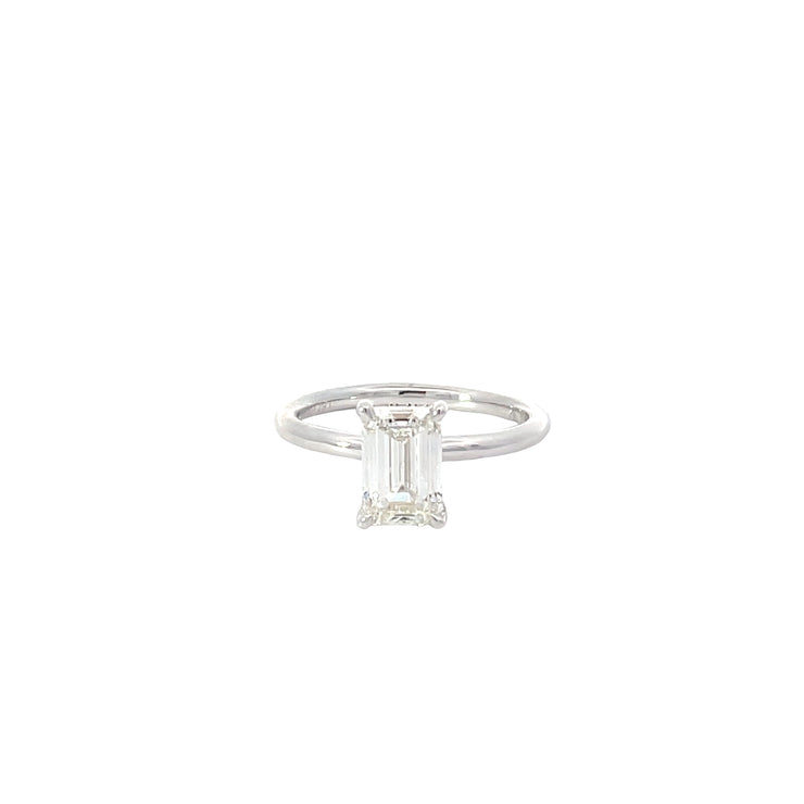 Lab Grown Emerald Engagement Ring