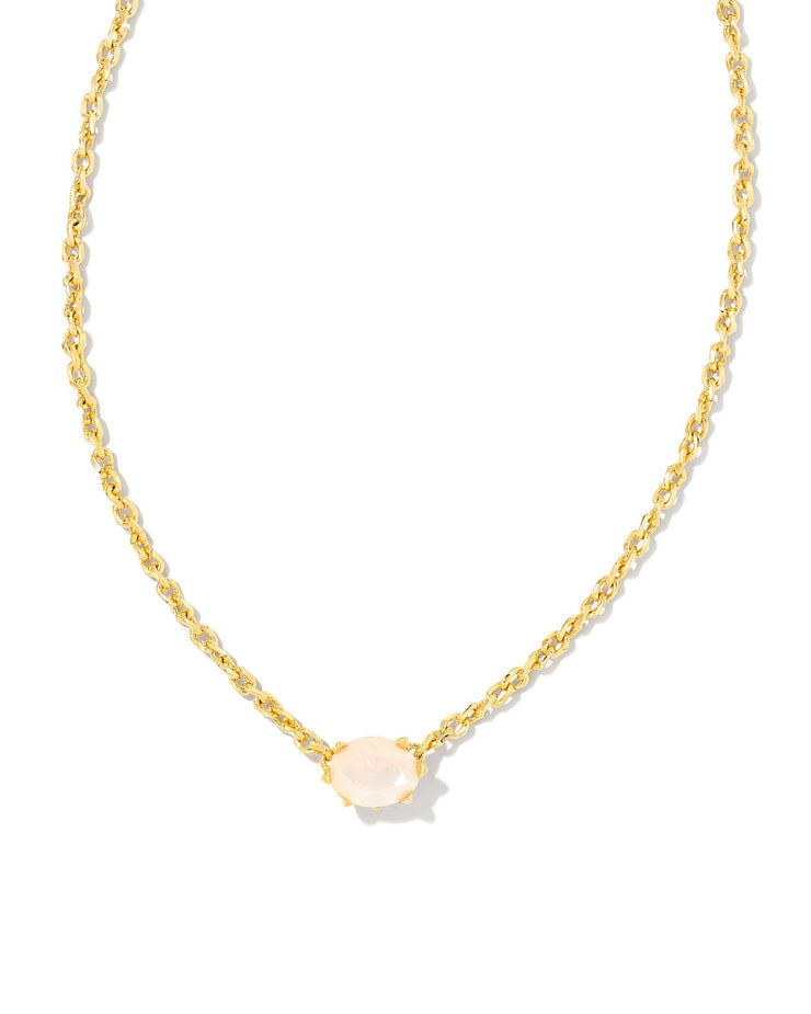 Kendra Scott 'Cailin' Crystal Pendant Necklace Gold Champagne Opal Crystal