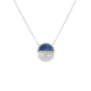 Lapis and Diamond Pendant