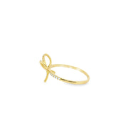 Diamond Pave Bow Ring