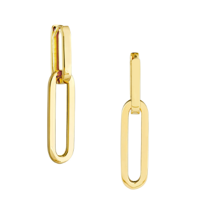 Convertable Paperclip Drop Earrings