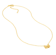 Yellow Gold Bow Necklace