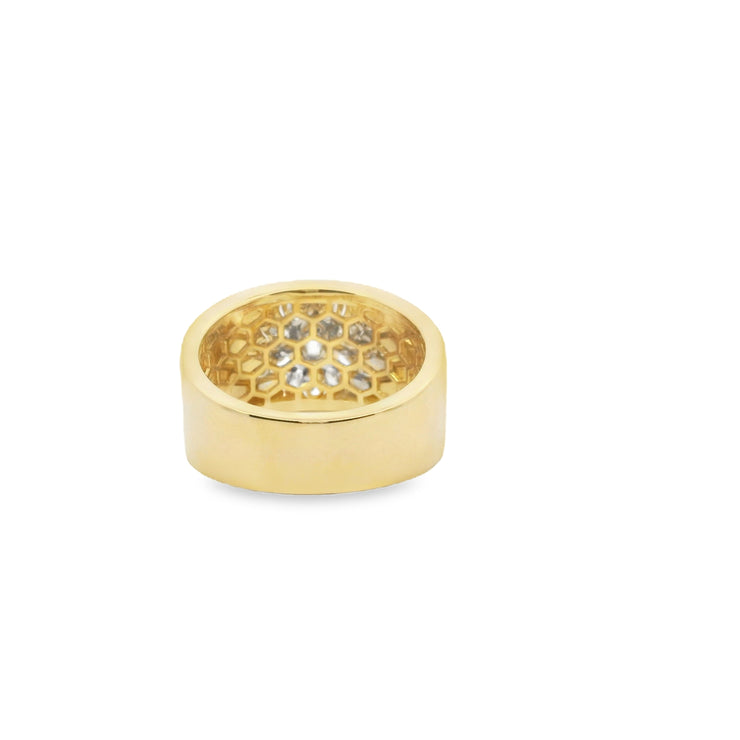 Cigar Band with Starburst Diamond Motif