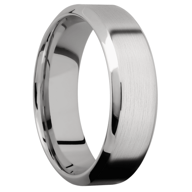 14K White Gold + Satin , Polish Finish