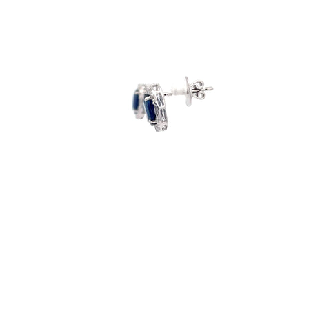 Sapphires and Diamonds Studs