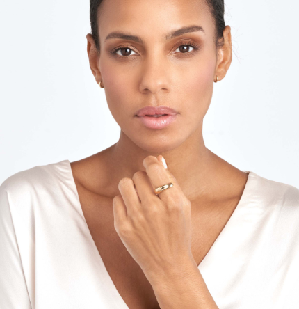 Yellow Gold Wide Domed Band