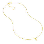 Mini Diamond Cross Necklace