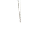 White Modern Electrum Diamond Illusion Necklace