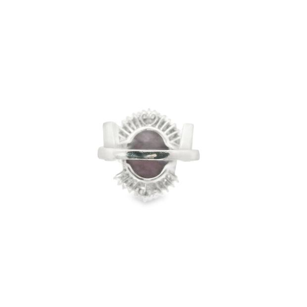 Platinum Star Ruby and Diamond Ballerina Ring