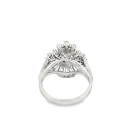 Alexandrite and Diamond Ballerina Ring