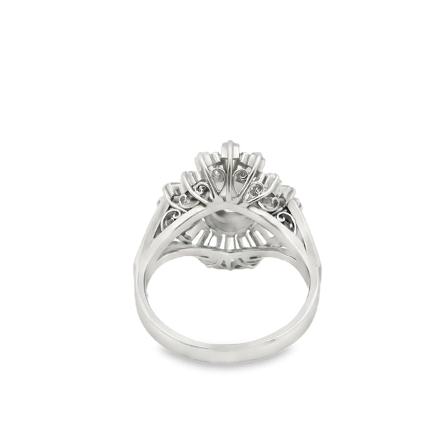 Alexandrite and Diamond Ballerina Ring
