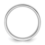 6mm White Gold Band