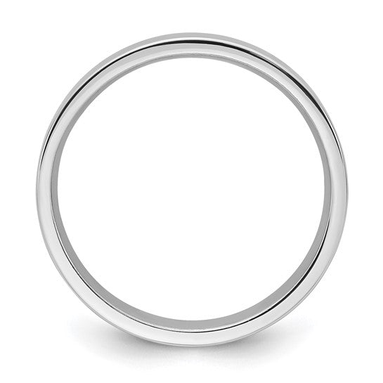 6mm White Gold Band