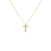 Mini Diamond Cross Pendant