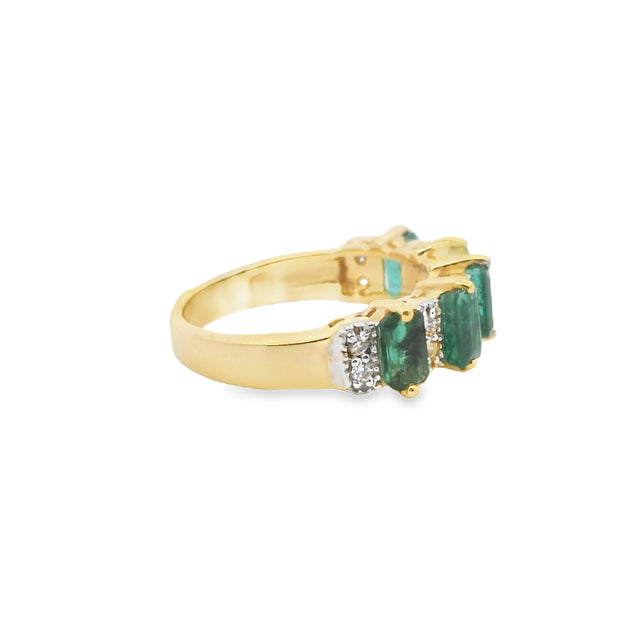 Emerald and Diamond Ring