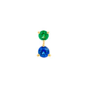 Emerald and Sapphire Studs