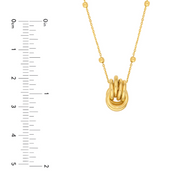Yellow Gold Station Necklace