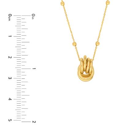 Yellow Gold Station Necklace