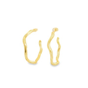 Jorge Revilla Vermeil Wavy Hoops