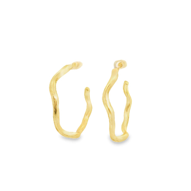 Jorge Revilla Vermeil Wavy Hoops