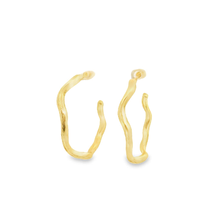 Jorge Revilla Vermeil Wavy Hoops