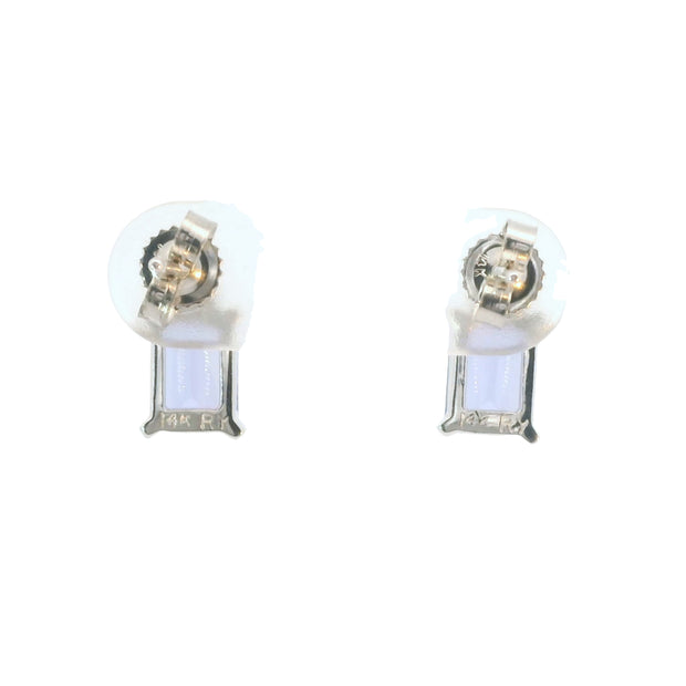 Tanzanite and Diamond Studs