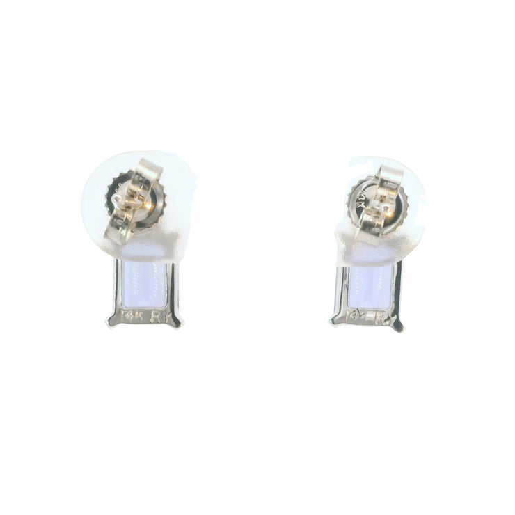 Tanzanite and Diamond Studs
