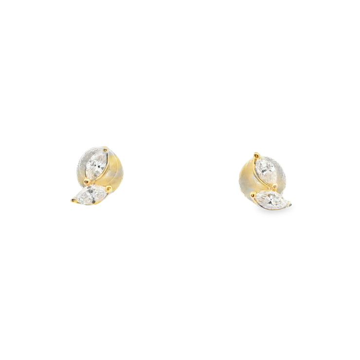 Diamond Two Stone Studs