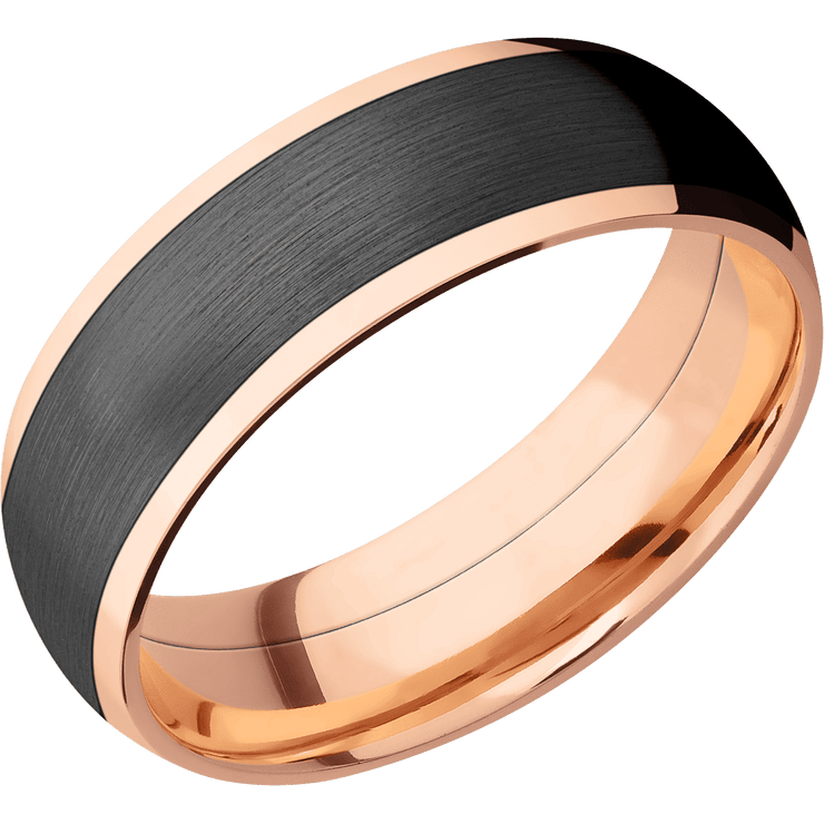 14K Rose Gold + Polish Finish