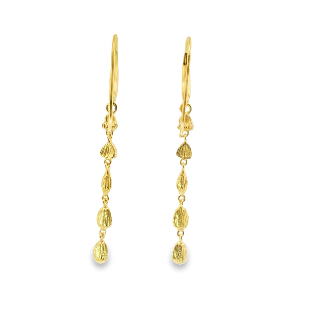 Vermeil Nugget Drop Earrings