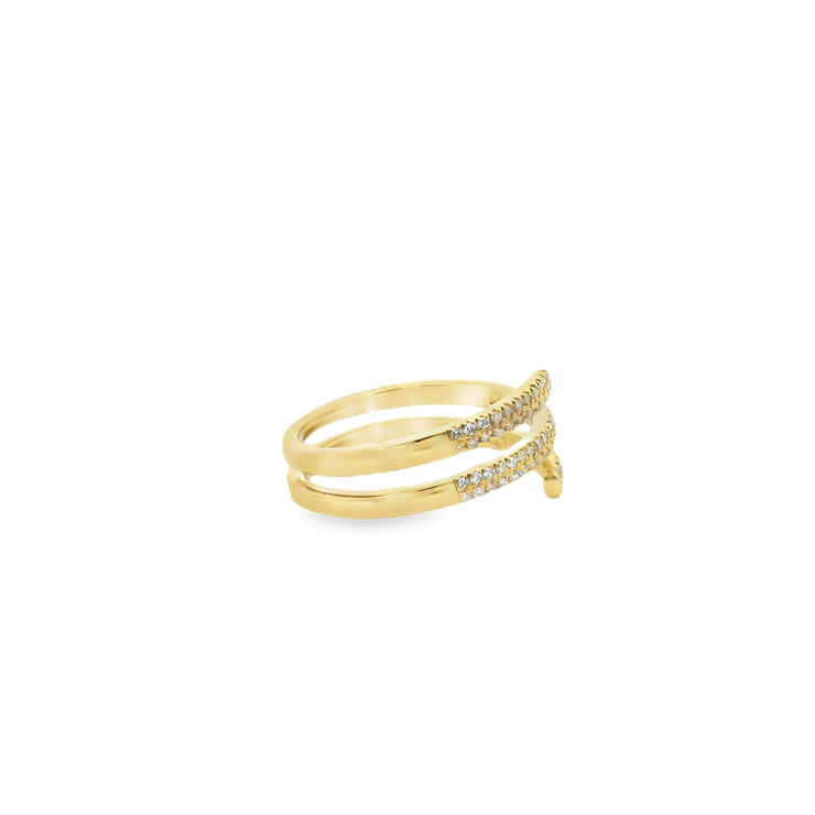 Diamond Pave Wrap Ring