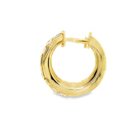 Emerald and Diamond Huggies