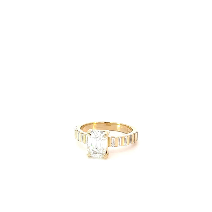 1.97 ct tw Lab Grown Old Mine Diamond Lab Grown Engagement Ring