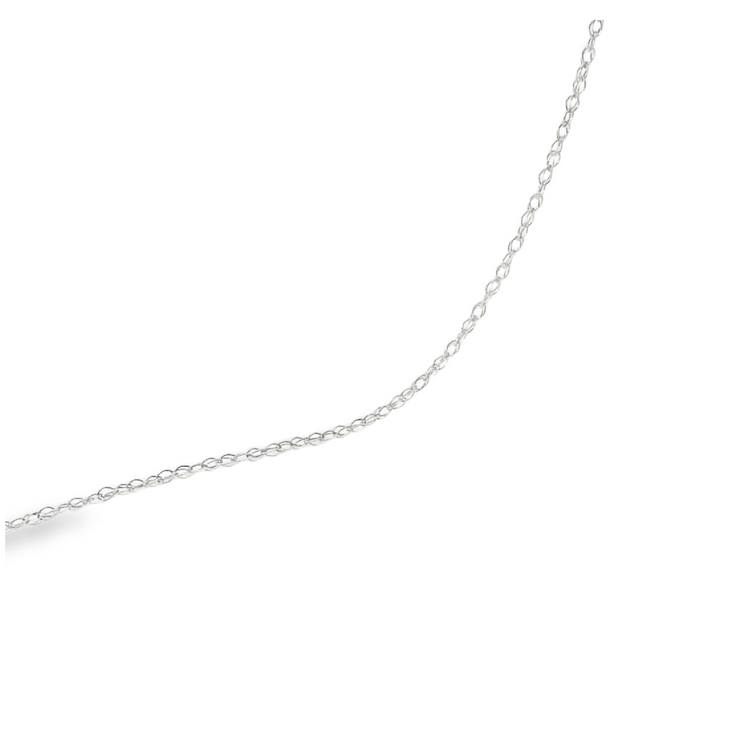 10K White Gold Wheat Chain