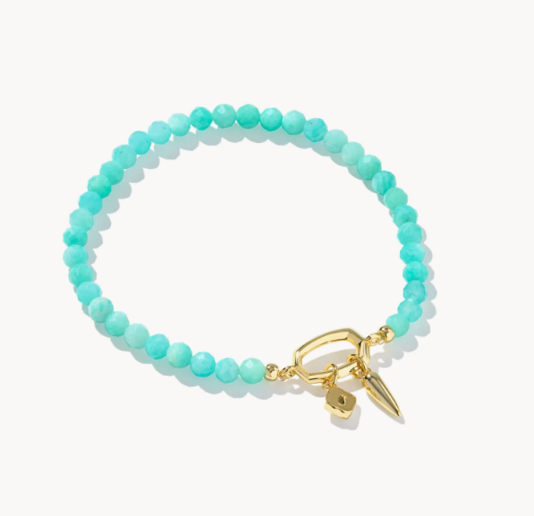 Kendra Scott Slyvia Teal Amazonite Stretch Bracelet