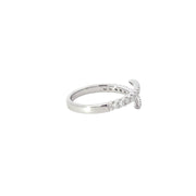 White Gold Split Diamond Band