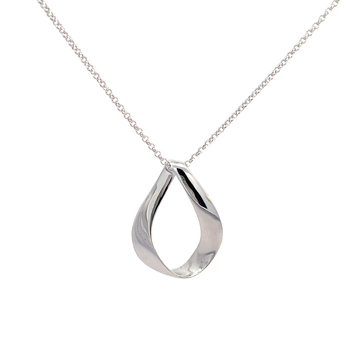Silver Freeform Pendant