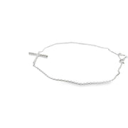 Diamond Cross Chain Bracelet