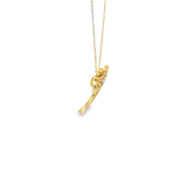 Diamond Palm Tree Pendant