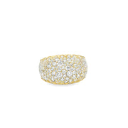 Scatter Pave Dome Ring