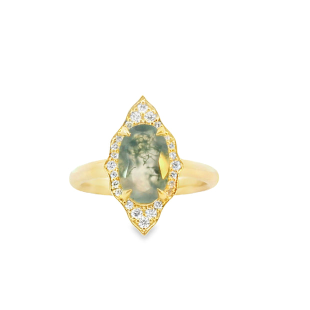 Moss Agate Ring