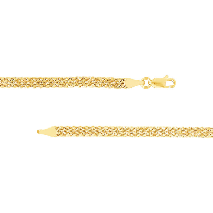 Double Row Hollow Wheat Chain Bracelet